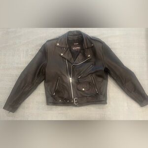 WILSON'S "The Leather Experts" Leather Biker Jacket - LARGE - almost new!